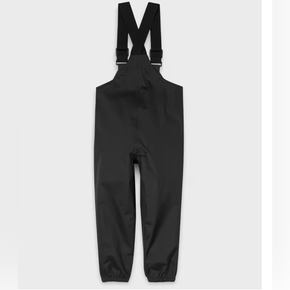 MEC Heritage Rain Bib Pants - Children Black Size 8 Retails $60